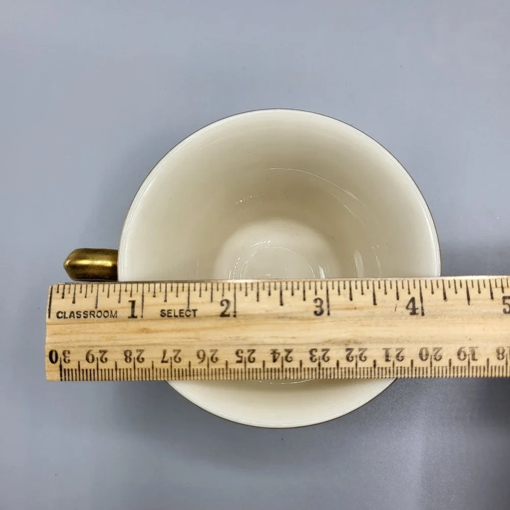 Vintage Lenox Eternal Dimension Collection Gold Trim Cup & Saucer Set